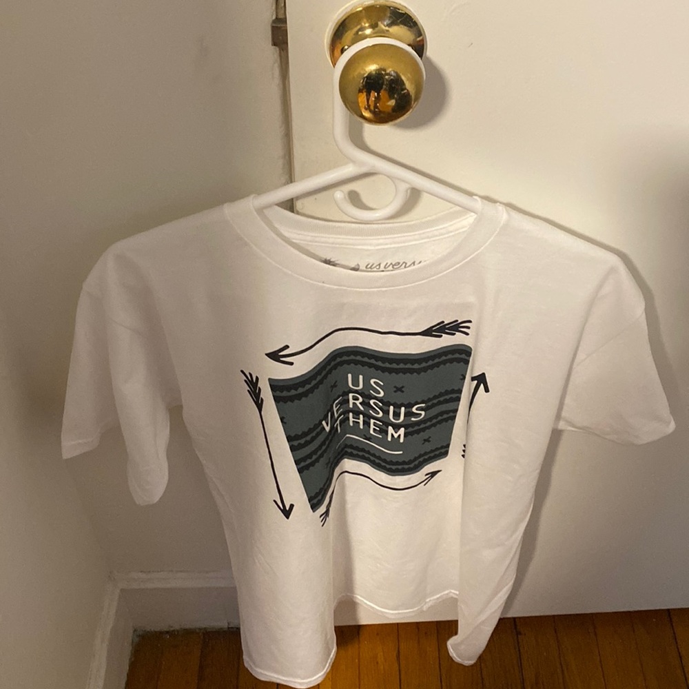 Us versus Them t shirt white t shirt
